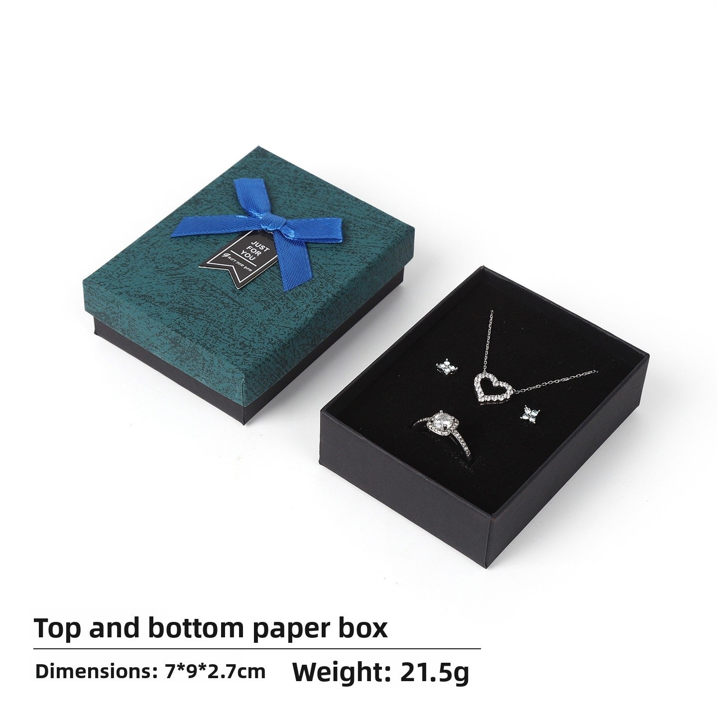 Bow Tie Jewelry Box Made Of Paper With Hot Stamping Craft, Available In Red For Elegant Jewelry Packaging