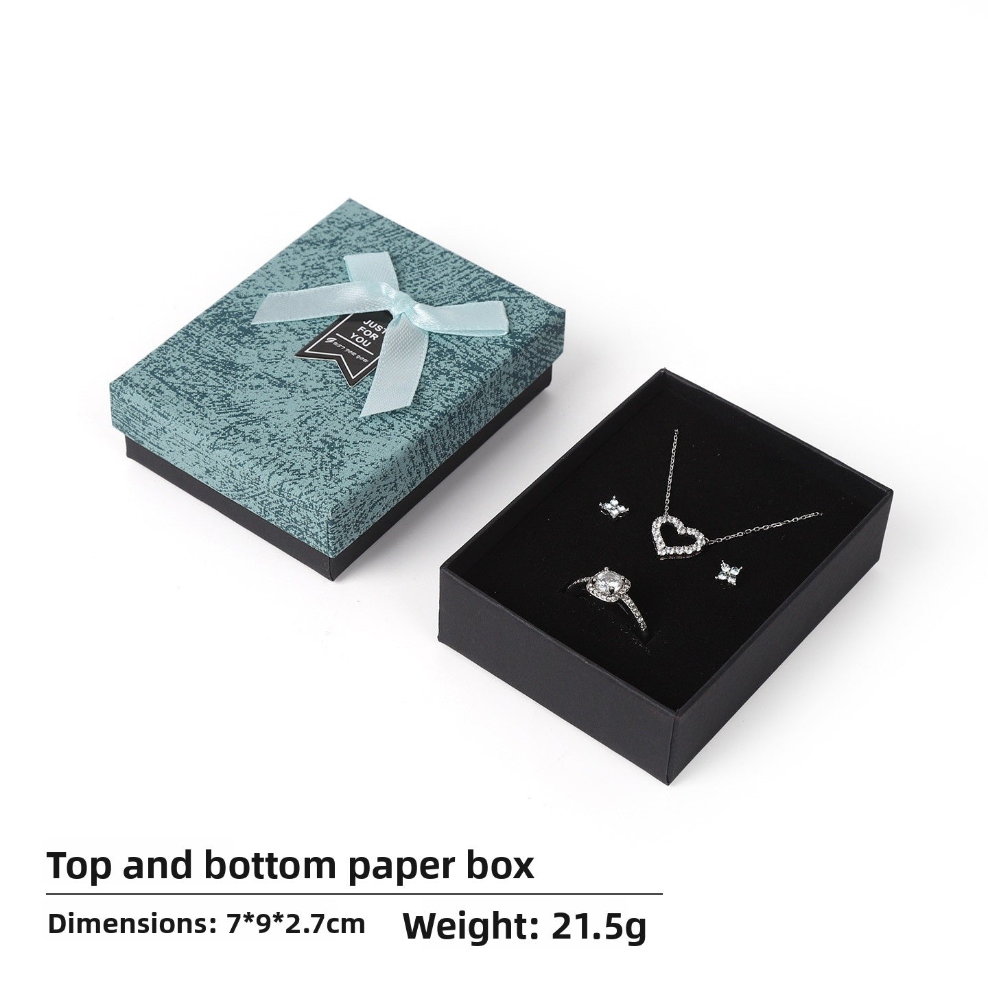 Bow Tie Jewelry Box Made Of Paper With Hot Stamping Craft, Available In Red For Elegant Jewelry Packaging