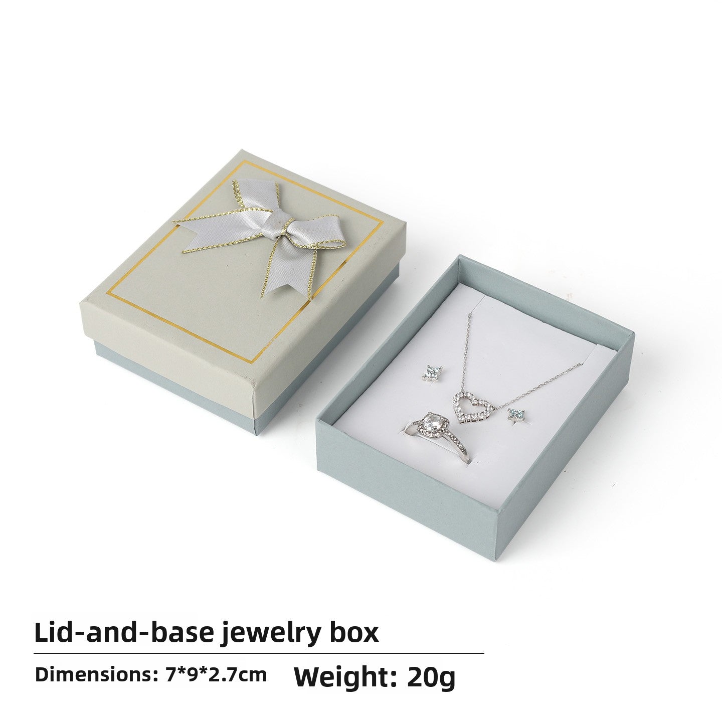 Bow Tie Jewelry Box Made Of Paper With Hot Stamping Craft, Available In Red For Elegant Jewelry Packaging