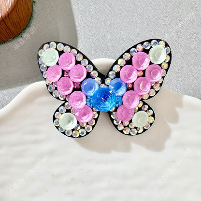 Original Design Butterfly BB Clips Hairpin For Women With Rhinestones In Colour
