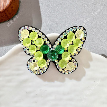 Original Design Butterfly BB Clips Hairpin For Women With Rhinestones In Colour