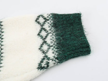 Color Block Christmas Knit Sweater With Long Sleeve Featuring Jacquard Craft And Pullover Design
