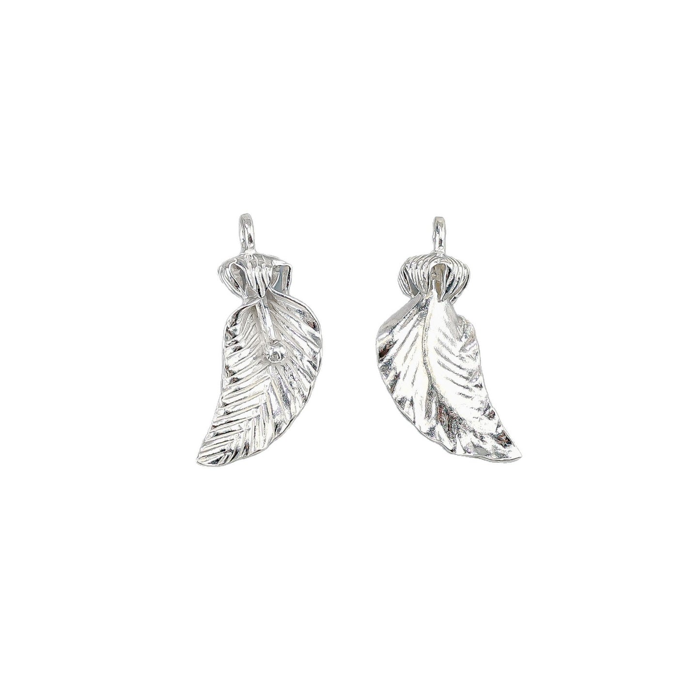 925 Sterling Silver Flowers Pendant With Crystal Inlay, Electroplated Finish, Cartoon Style Jewelry Accessory