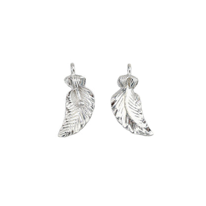 925 Sterling Silver Flowers Pendant With Crystal Inlay, Electroplated Finish, Cartoon Style Jewelry Accessory