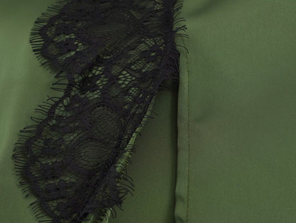 Vintage Style Sleeveless Skirt Co-ord Set In Polyester Featuring Lace Craft For Summer