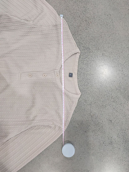 Vintage Style Solid Color Long Sleeve Men's T-Shirt In Polyester Featuring Jacquard Craft And Half Placket