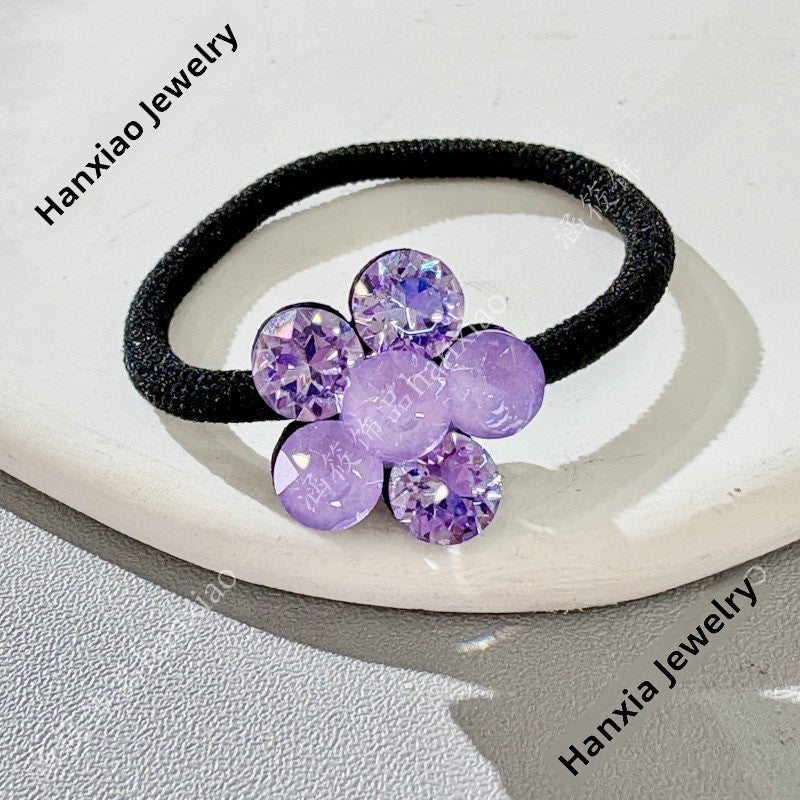 Original Design Fish BB Clips Hairpin For Women With Rhinestones In Purple