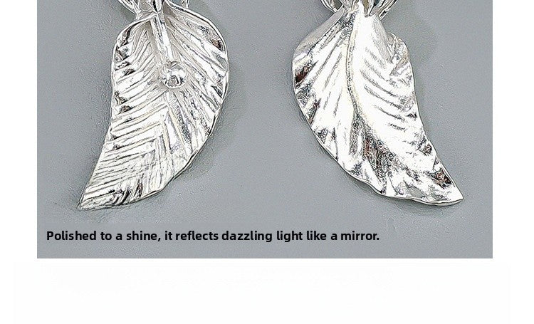 925 Sterling Silver Flowers Pendant With Crystal Inlay, Electroplated Finish, Cartoon Style Jewelry Accessory