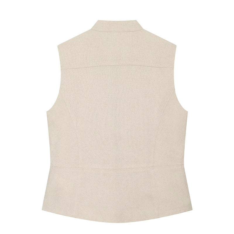 Solid Color Sleeveless Streetwear Shorts Co-ord Set In Polyester With Tie Detail, 2 Pieces Set