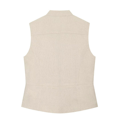 Solid Color Sleeveless Streetwear Shorts Co-ord Set In Polyester With Tie Detail, 2 Pieces Set
