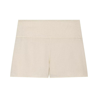 Solid Color Sleeveless Streetwear Shorts Co-ord Set In Polyester With Tie Detail, 2 Pieces Set