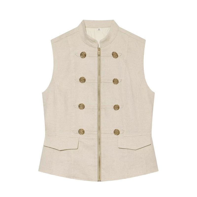 Solid Color Sleeveless Streetwear Shorts Co-ord Set In Polyester With Tie Detail, 2 Pieces Set