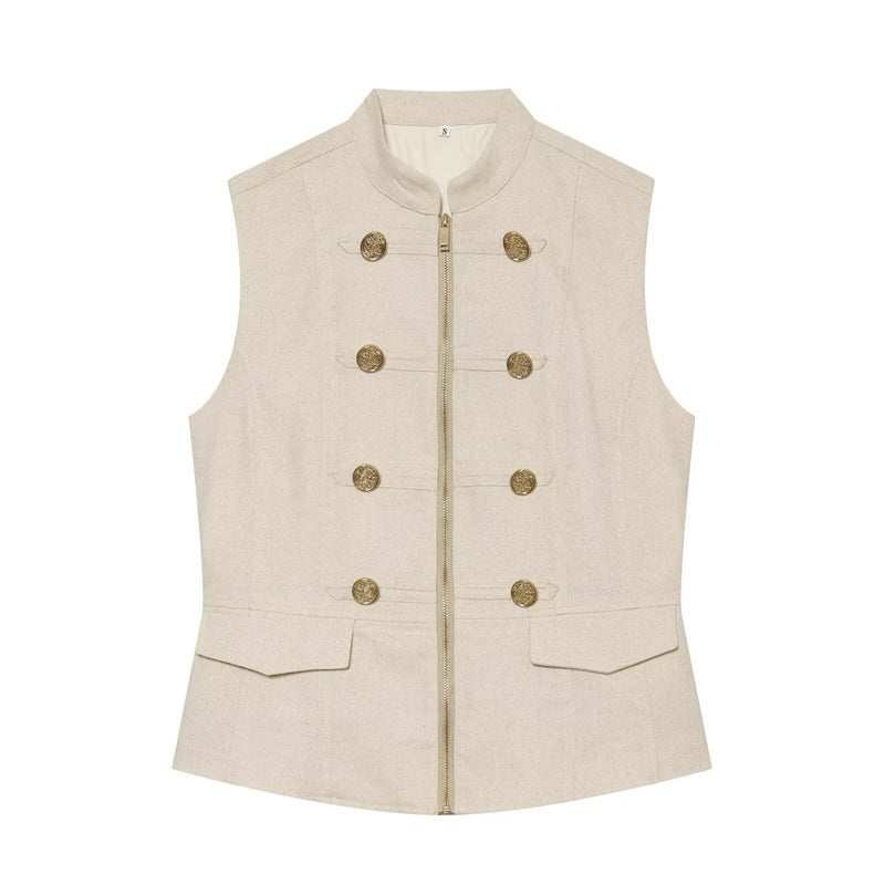 Solid Color Sleeveless Streetwear Shorts Co-ord Set In Polyester With Tie Detail, 2 Pieces Set