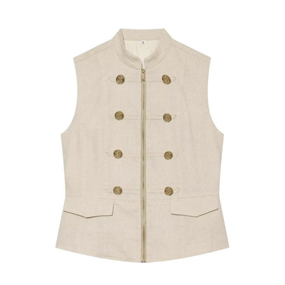 Solid Color Sleeveless Streetwear Shorts Co-ord Set In Polyester With Tie Detail, 2 Pieces Set