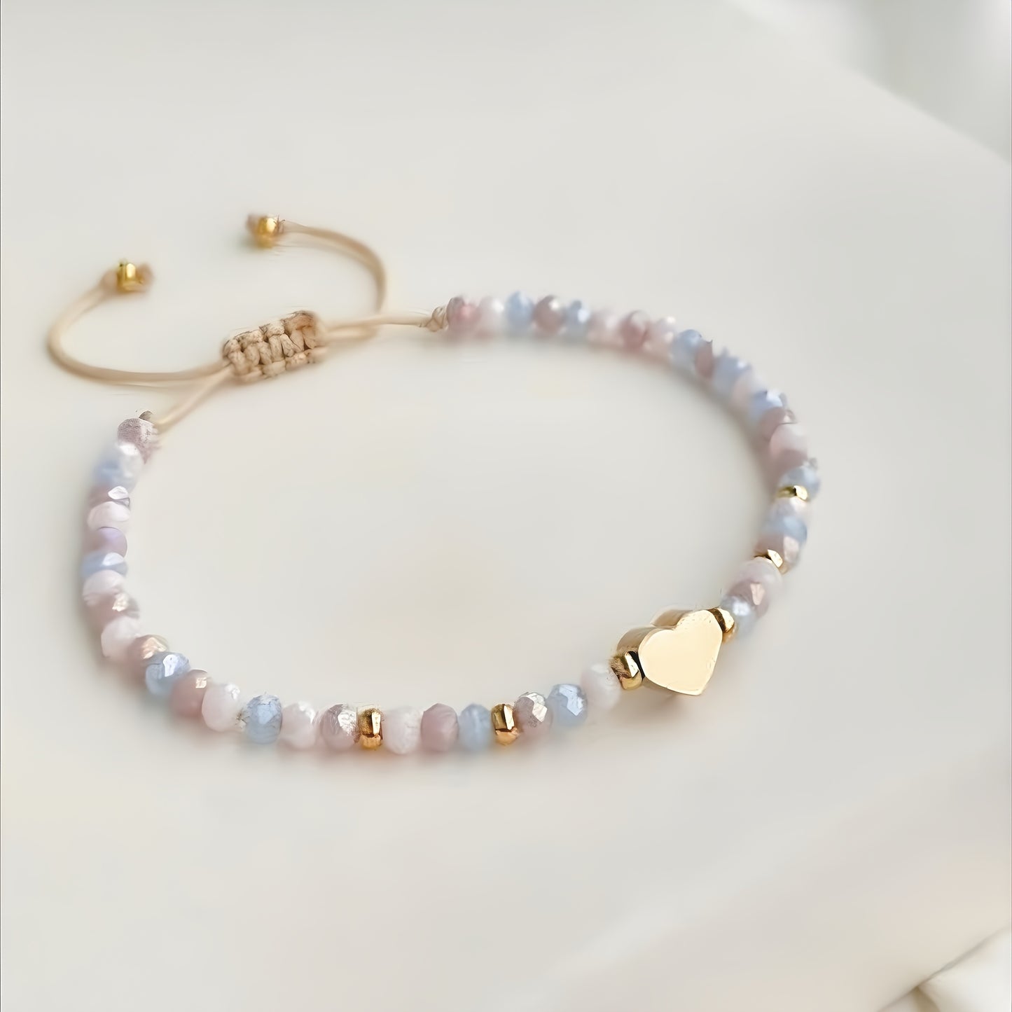 Bohemian Geometric Glass Beaded Bracelet For Women With Twisted Rope Chain