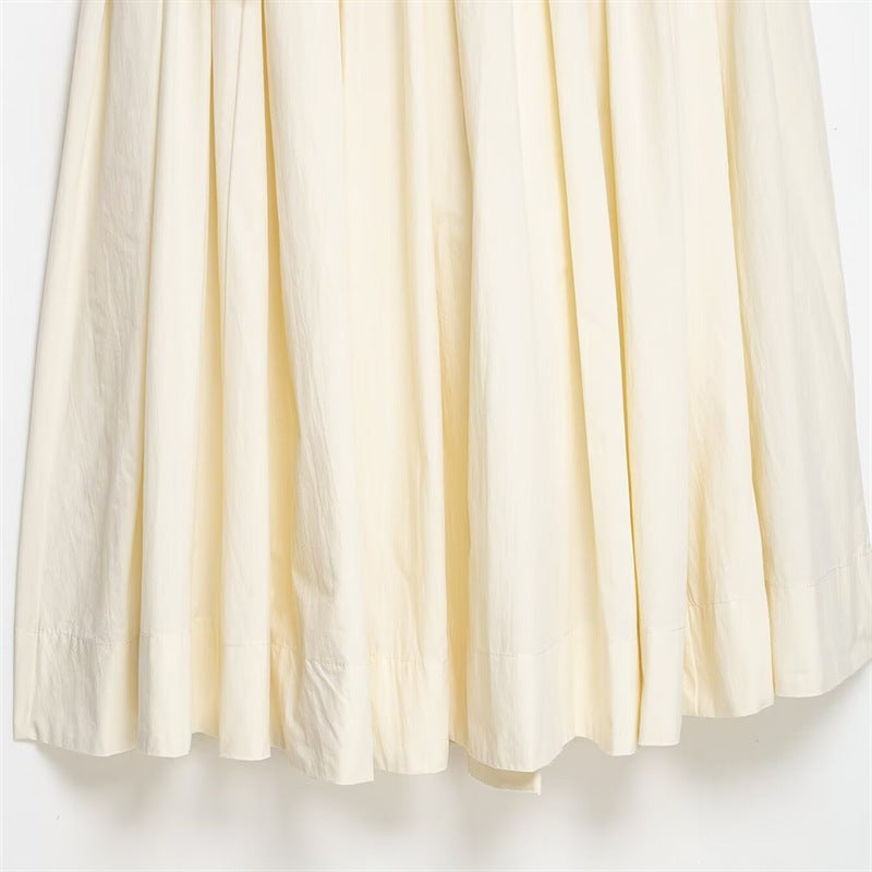 Solid Color Casual Polyester Summer Skirt Featuring Asymmetrical Craft With Loose Fit In Irregular Skirt Style