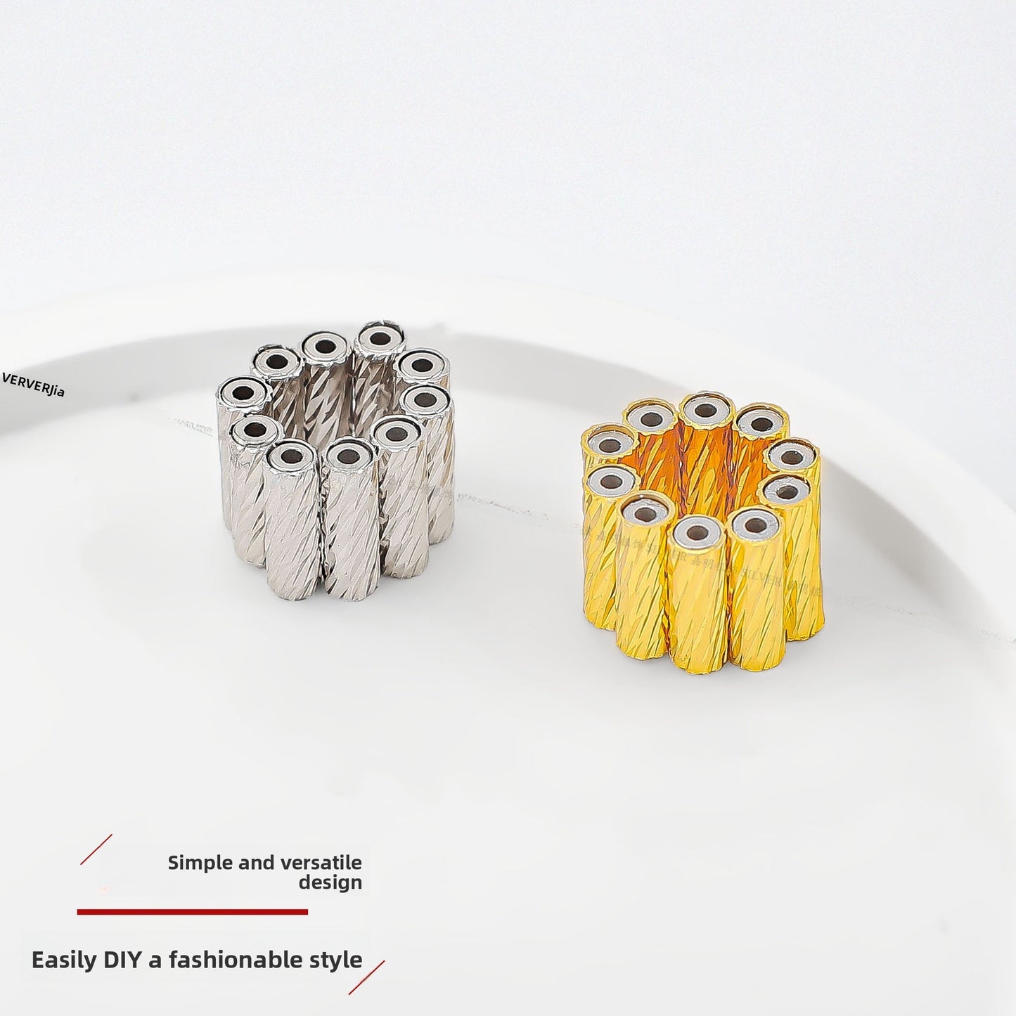 925 Sterling Silver Spacer Bars With Magnetic Clasp Closure, Electroplated Finish In Silver For Commute Jewelry Accessories