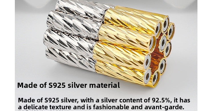 925 Sterling Silver Spacer Bars With Magnetic Clasp Closure, Electroplated Finish In Silver For Commute Jewelry Accessories