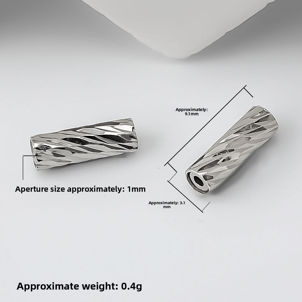 925 Sterling Silver Spacer Bars With Magnetic Clasp Closure, Electroplated Finish In Silver For Commute Jewelry Accessories