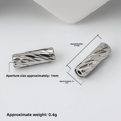 925 Sterling Silver Spacer Bars With Magnetic Clasp Closure, Electroplated Finish In Silver For Commute Jewelry Accessories