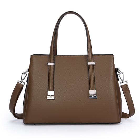 Square PU Leather Tote Bag In Solid Color For Women, Featuring Top Handle, Ideal For Winter Use