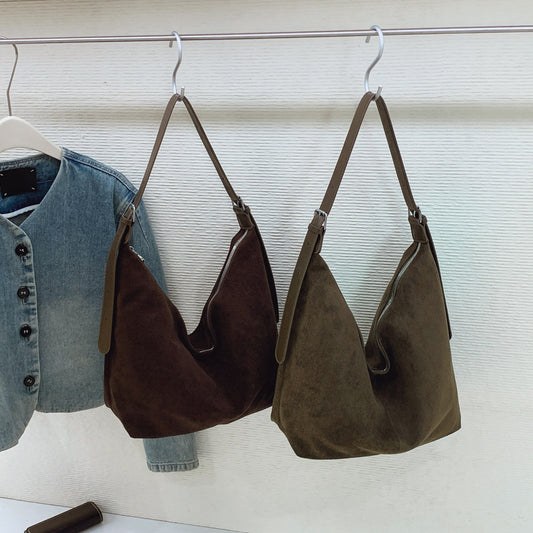 PU Leather Dumpling Shape Shoulder Bag For Women Featuring Sewing Thread And Single Shoulder Strap, Ideal For Spring