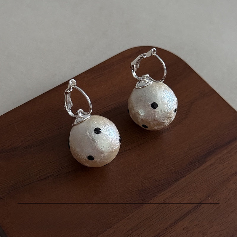 Natural Pink Flowers Stud Earrings For Women In Copper With Real Gold Plated Enamel Craft