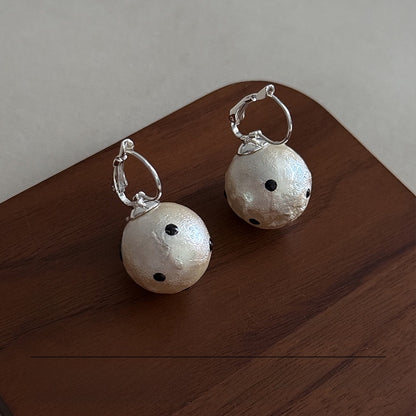 Natural Pink Flowers Stud Earrings For Women In Copper With Real Gold Plated Enamel Craft
