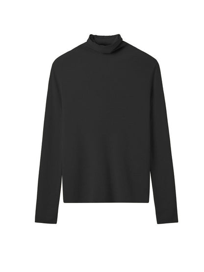 Long Sleeves Skinny Solid Color High-Neck Knitwear Pullovers Sweater Tops