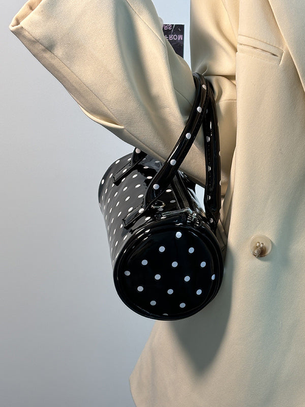 Geometric Polka Dot Split-Joint Zipper Bags Crossbody Bags Handbags