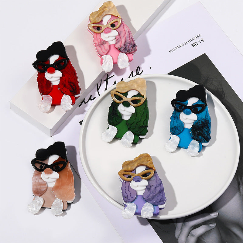 Pin De Yakli Con Diseño De Perro En Color Cofre, Accesorio Único Y Decorativo