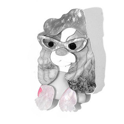 Pin De Yakli Con Diseño De Perro En Color Cofre, Accesorio Único Y Decorativo