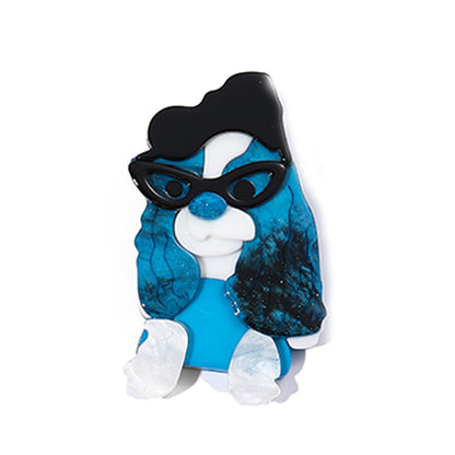Pin De Yakli Con Diseño De Perro En Color Cofre, Accesorio Único Y Decorativo