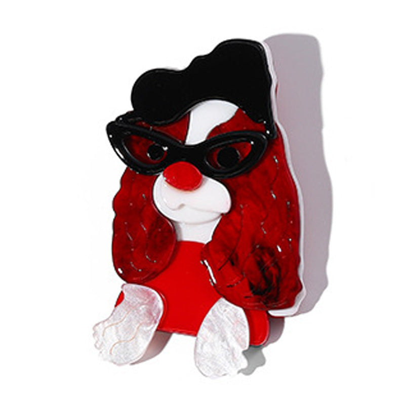 Pin De Yakli Con Diseño De Perro En Color Cofre, Accesorio Único Y Decorativo