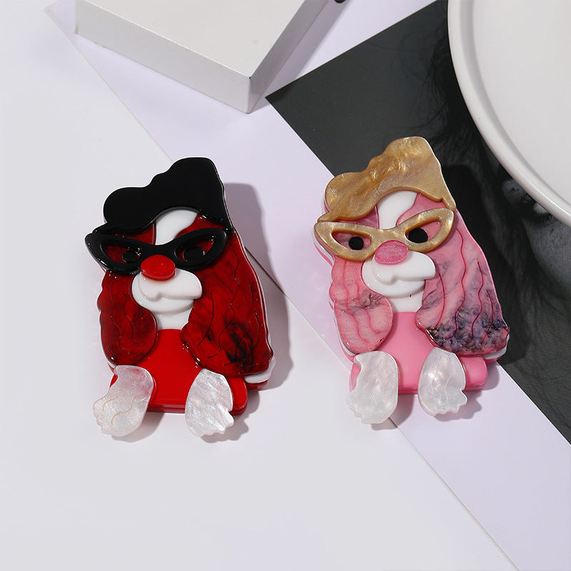 Pin De Yakli Con Diseño De Perro En Color Cofre, Accesorio Único Y Decorativo