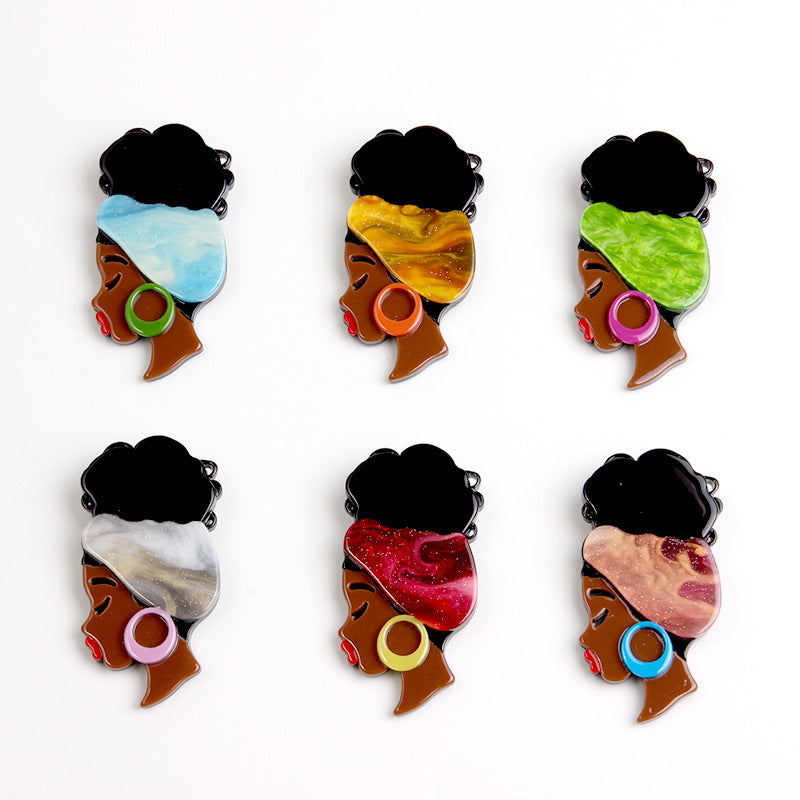 Pin Yakli Con Diseño Resumen En Color Verde, Accesorio Distintivo Y Elegante