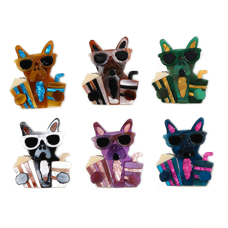 Elegante Pin De Acrílico Para Perros, Ideal Como Regalo O Accesorio Con Diseño Único