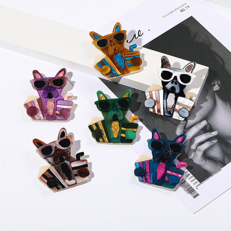 Elegante Pin De Acrílico Para Perros, Ideal Como Regalo O Accesorio Con Diseño Único
