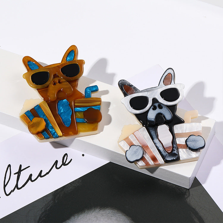 Elegante Pin De Acrílico Para Perros, Ideal Como Regalo O Accesorio Con Diseño Único