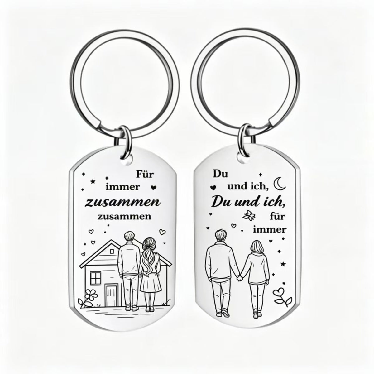 Llaveros De Acero Inoxidable 304 Para Día De San Valentín, Accesorios Perfectos Para Regalar En Esta Fecha Especial