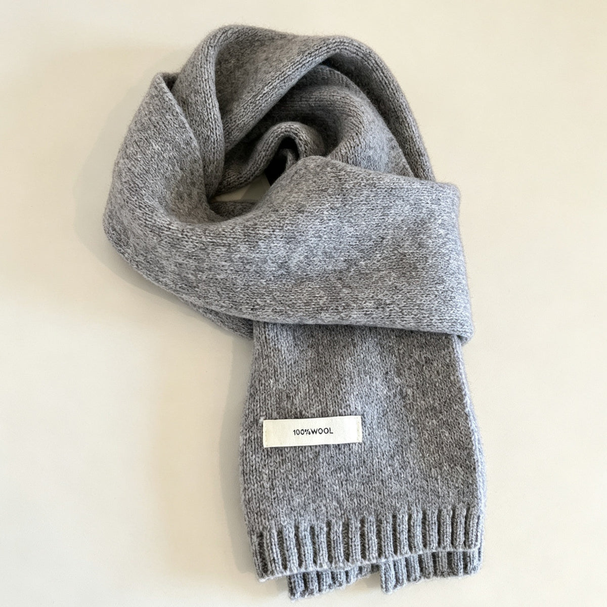 Bufanda De Lana Para Mujer En Patrón Cuadrilátero, Disponible En Rojo Para Invierno