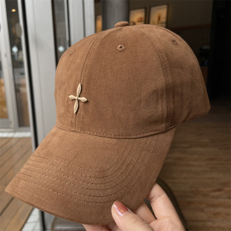 Gorra De Béisbol Para Mujer En Algodón, Estilo Casual Con Visera Curva Y Diseño De Color Sólido, Respirable Y Cómoda
