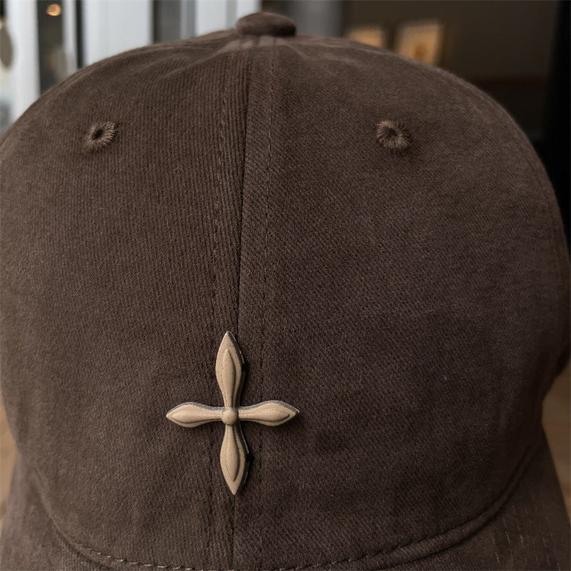Gorra De Béisbol Para Mujer En Algodón, Estilo Casual Con Visera Curva Y Diseño De Color Sólido, Respirable Y Cómoda