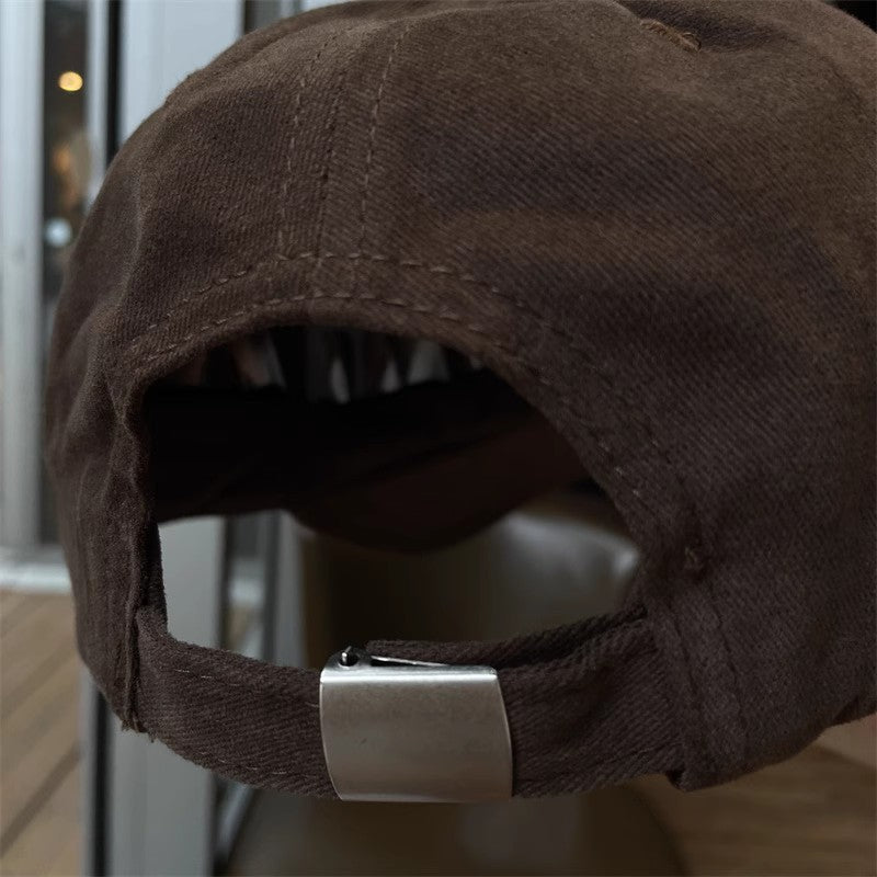Gorra De Béisbol Para Mujer En Algodón, Estilo Casual Con Visera Curva Y Diseño De Color Sólido, Respirable Y Cómoda