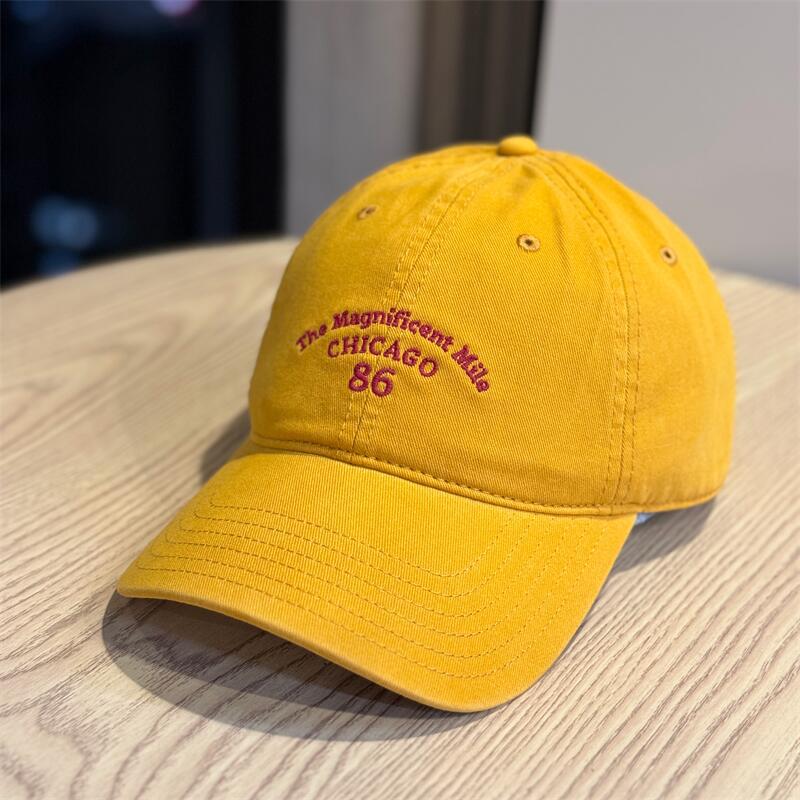 Gorra De Béisbol Unisex De Algodón Con Letra, Estilo Simple Y Ala Corta, Respirable Para Adulto