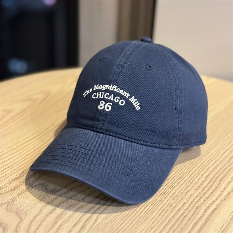 Gorra De Béisbol Unisex De Algodón Con Letra, Estilo Simple Y Ala Corta, Respirable Para Adulto