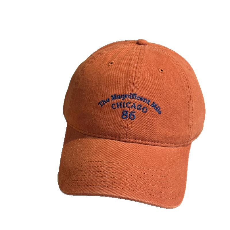 Gorra De Béisbol Unisex De Algodón Con Letra, Estilo Simple Y Ala Corta, Respirable Para Adulto