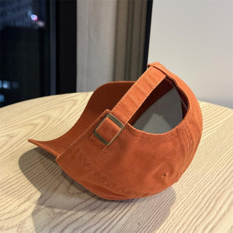 Gorra De Béisbol Unisex De Algodón Con Letra, Estilo Simple Y Ala Corta, Respirable Para Adulto