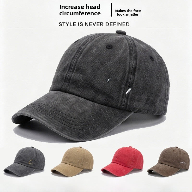 Gorra De Béisbol Para Mujer Estilo Vintage Con Visera Curva, Protección UV, En Algodón Con Diseño De Letra