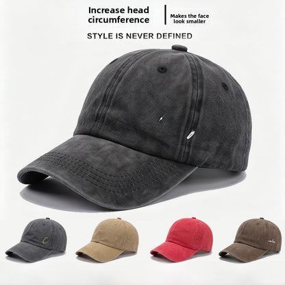 Gorra De Béisbol Para Mujer Estilo Vintage Con Visera Curva, Protección UV, En Algodón Con Diseño De Letra